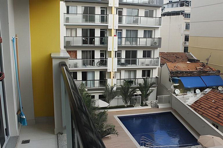Lapa Mood: confortável quarto e sala com piscina!