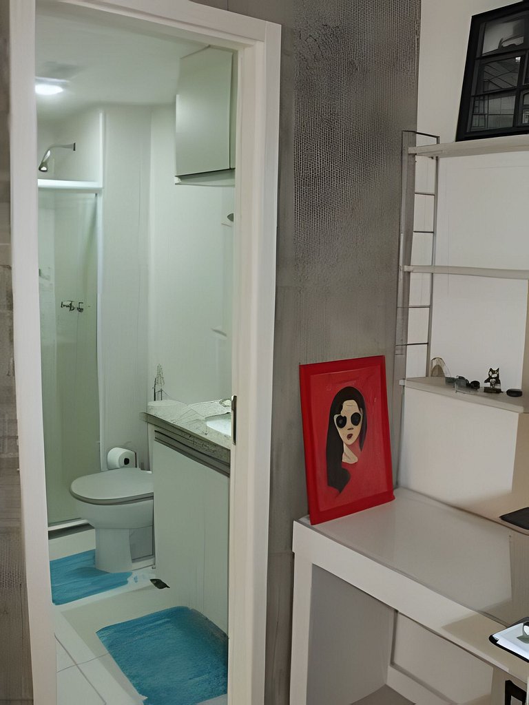Lapa Mood: confortável quarto e sala com piscina!