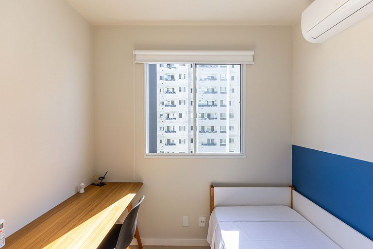 Rio Wonder: 2 quartos (1 suíte), conforto e vaga!