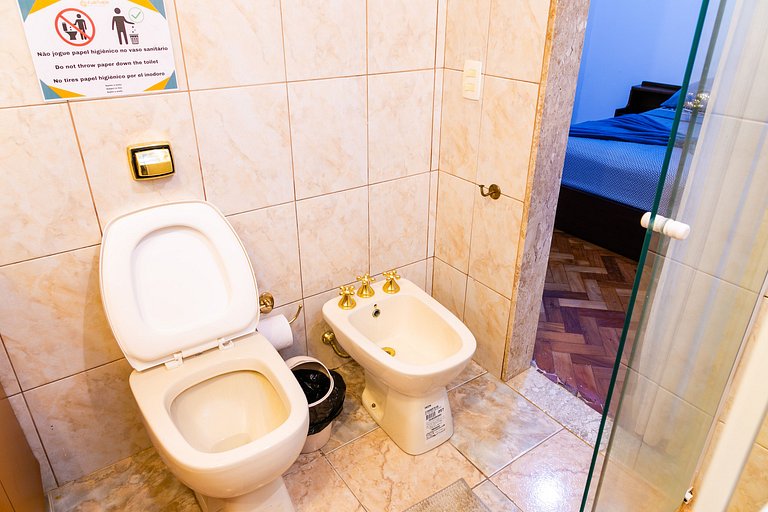 Copacabana Light: 3 qts (1suíte) espaço e conforto
