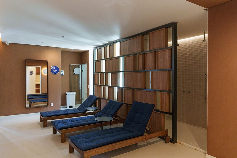 Ilha Pura Living: Quarto, Sala, Varanda e Lazer!