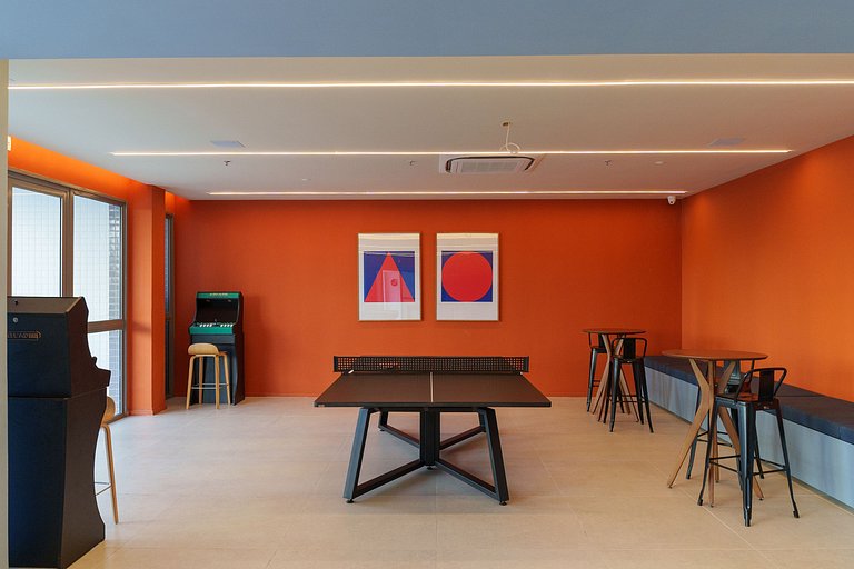 Ilha Pura Living: Quarto, Sala, Varanda e Lazer!