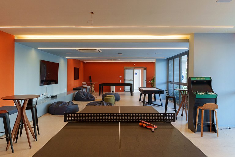 Ilha Pura Living: Quarto, Sala, Varanda e Lazer!